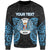 Niue Polynesian Custom Personalised Sweater - Spirit Style Blue Unisex Blue - Polynesian Pride