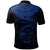 Fiji Polynesian Custom Polo Shirt Fiji Waves (Blue) - Polynesian Pride