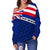 Hawaii Flag Women's Off Shoulder Sweater - Polynesian Pride