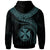 Wallis and Futuna Polynesian Zip up Hoodie Wallis and Futuna Waves (Turquoise) - Polynesian Pride