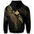 Papua New Guinea Polynesian Zip Hoodie Legend Gold Version - Polynesian Pride