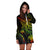 Polynesian Custom Personalised Womens Hoodie Dress - Reggae Turtle - Polynesian Pride