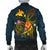 Papua New Guinea Polynesian Men's Bomber Jacket - Legend of Papua New Guinea (Blue) - Polynesian Pride