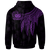 Samoa Custom Zip up Hoodie Polynesian Wings (Purple) - Polynesian Pride