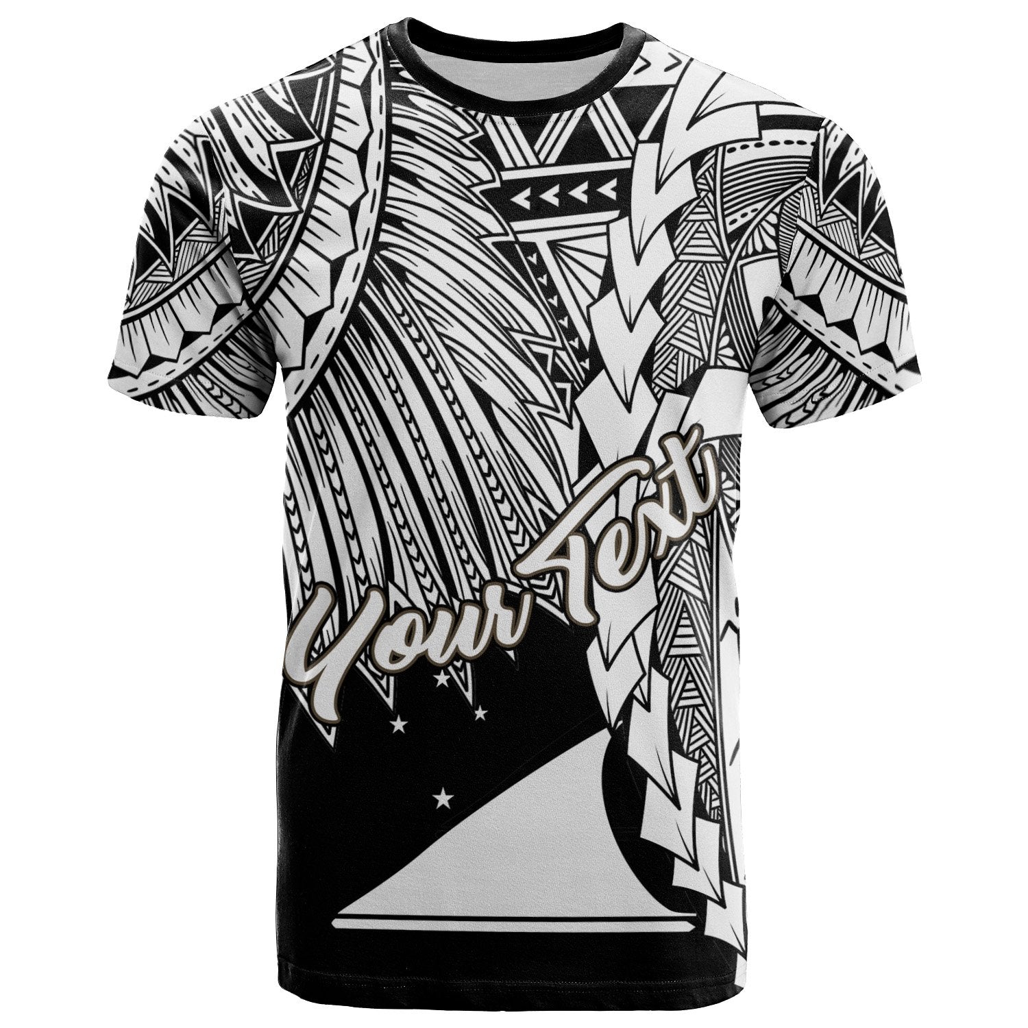 Tokelau Polynesian Custom T Shirt Tribal Wave Tattoo White Unisex White - Polynesian Pride