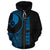 Yap Polynesian Custom Zip up Hoodie Blue Line - Polynesian Pride