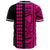 Hawaii Polynesian Kakau Baseball Jersey V.2 - Freestyle - Pink - Polynesian Pride