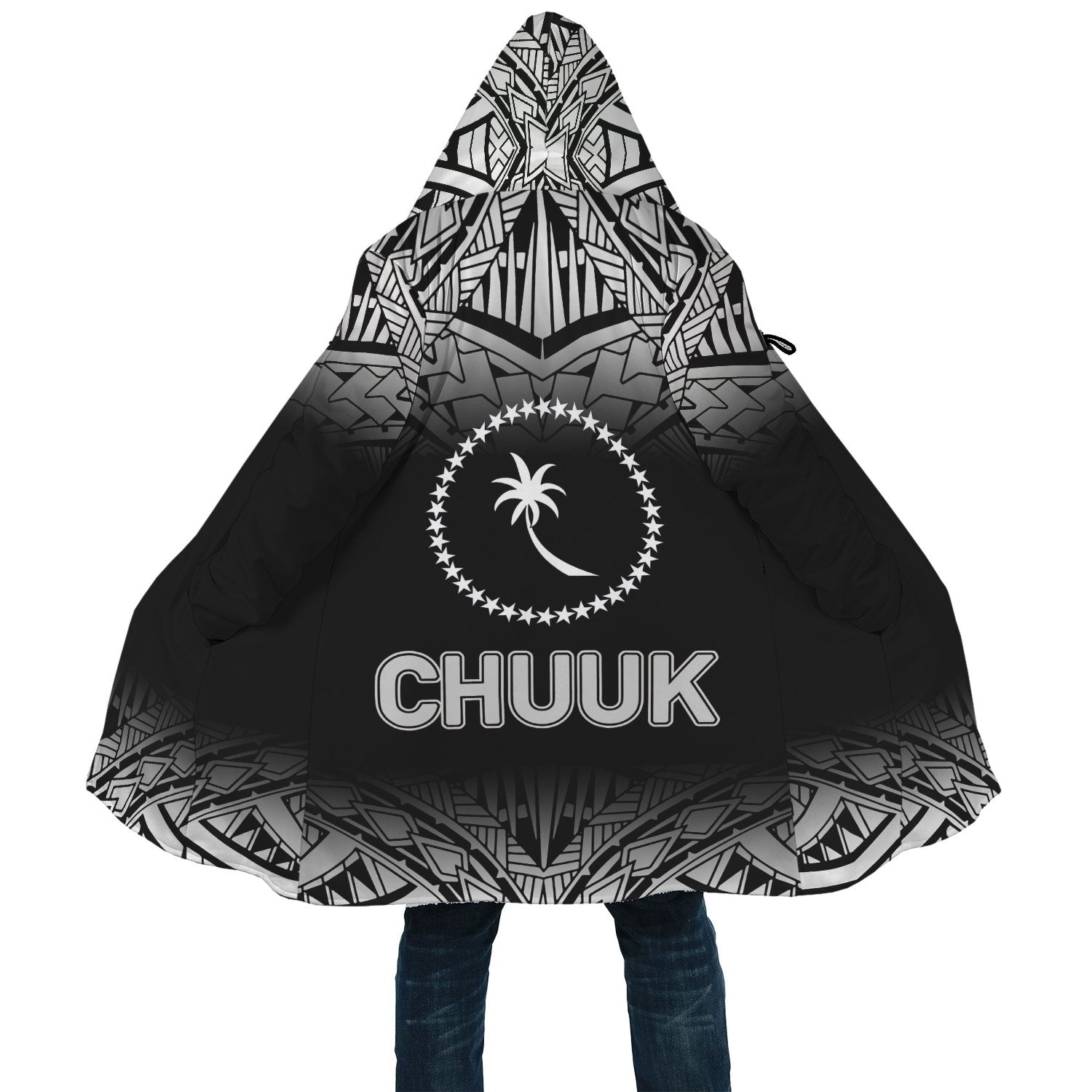 Chuuk Cloak - Fog Black Style Unisex Black - Polynesian Pride