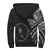 Chuuk Pattern Sherpa Hoodie - Black Style - FSM - Polynesian Pride