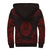 French Polynesia Sherpa Hoodie - Polynesian Chief Red Version - Polynesian Pride