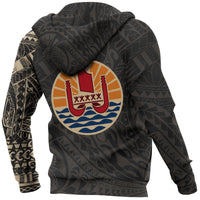Tahiti Hoodie Tahiti Polynesian Tattoo Style Version 2.0 - Polynesian Pride