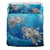 Hawaiian Turtle Swim With Fish In The Ocean Polynesian Bedding Set Art - Polynesian Pride