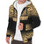 American Samoa Personalised Custom Polynesian Sherpa Hoodie - Fog Gold - Polynesian Pride