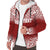 American Samoa Personalised Custom Polynesian Sherpa Hoodie - Fog Red - Polynesian Pride