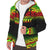 American Samoa Personalised Custom Polynesian Sherpa Hoodie - Fog Reggae - Polynesian Pride