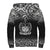 Samoa Personalised Custom Polynesian Sherpa Hoodie - Fog Black - Polynesian Pride