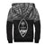 Guam Personalised Custom Polynesian Sherpa Hoodie - Horizontal Black - Polynesian Pride