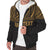 Samoa Personalised Custom Polynesian Sherpa Hoodie - Horizontal Gold - Polynesian Pride