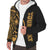 Guam Personalised Custom Polynesian Sherpa Hoodie - Line Gold - Polynesian Pride