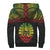 Tahiti (French Polynesia) Polynesian Personalised Custom Sherpa Hoodie - Reggae Horizontal - Polynesian Pride