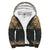 Northern Mariana Islands Polynesian Personalised Custom Sherpa Hoodie - Gold Fog Gold - Black - Polynesian Pride