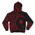 Chuuk Hoodie Micronesia Red Patterns With Coat of Arms - Polynesian Pride