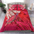 Hawaiian Islands Bedding Set Turtle Mix Hawaii Polynesian Red LT13 3 Pieces Bedding Set Red - Polynesian Pride