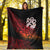 Aotearoa Premium Blanket (Red) Fern Mix Manaia Matau LT13 - Polynesian Pride