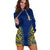 Tokelau Hoodie Dress Coconut Palm Leaf LT13 - Polynesian Pride