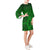 Micronesia Pattern Bell Sleeve Dress - Green Versison - Polynesian Pride