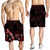 Hawaii Polynesian Men's Shorts - Turtle With Blooming Hibiscus Red - Polynesian Pride