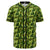 Tropical Green Baseball Jersey Black - Polynesian Pride