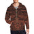 New Zealand Hoodie Moko Maori Zip up Unisex Brown - Polynesian Pride