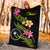 Chuuk Polynesian Blanket - Plumeria Tribal - Polynesian Pride