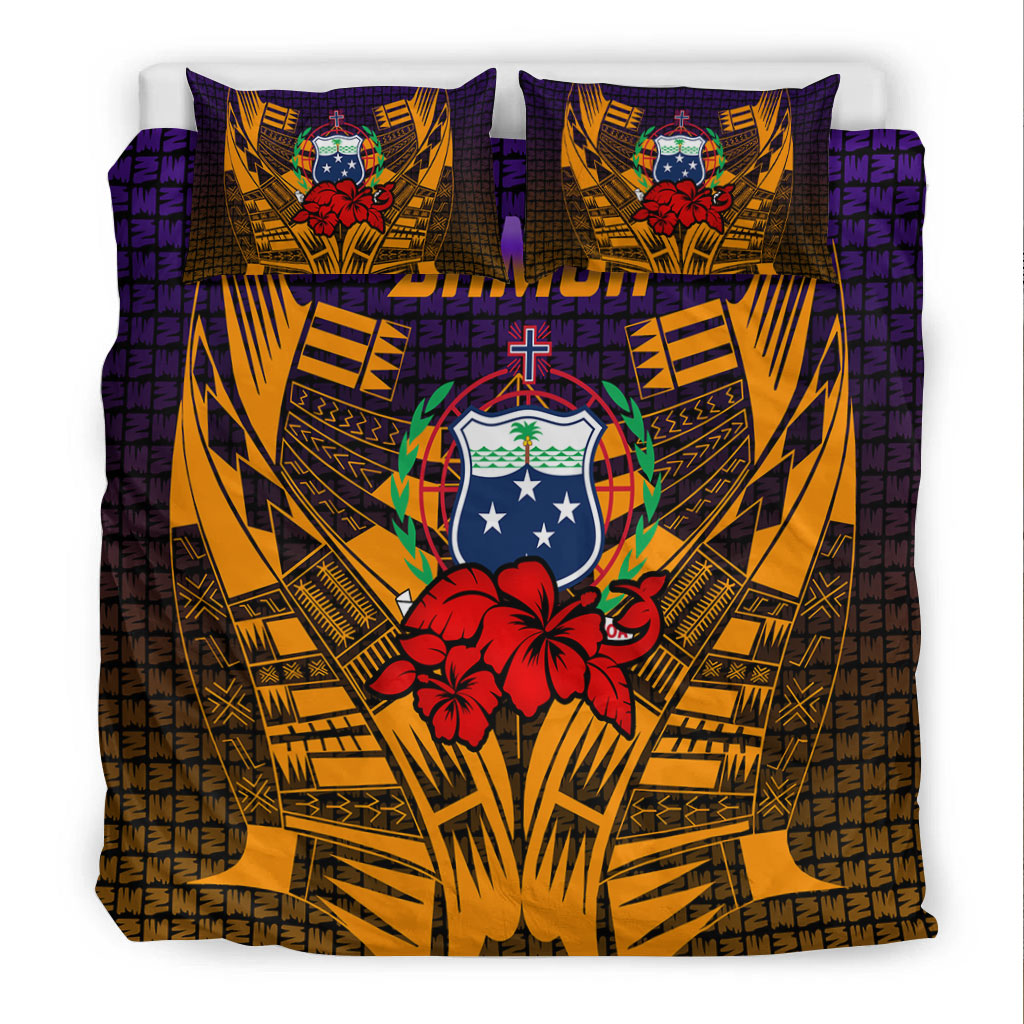 Samoa Bedding Set - Hibiscus With Tribal - LT12 - Polynesian Pride