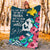 (Custom Personalised) Papua New Guinea Mothers Day With Green Turtle Blanket - LT12 - Polynesian Pride