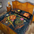 Nauru Polynesian Personalised Quilt Bed Set - Legend of Nauru (Blue) - Polynesian Pride