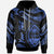 Guam Polynesian Custom Hoodie Polynesian Tattoo Blue Version Unisex Blue - Polynesian Pride