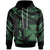 Wallis and Futuna Polynesian Custom Hoodie Polynesian Tattoo Green Version Unisex Green - Polynesian Pride