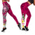 Guam Legging - Turtle Plumeria (Pink) - Polynesian Pride