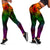 Polynesian Leggings - Green Hibiscus Patterns - Polynesian Pride