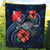 Wallis and Futuna Polynesian Premium Quilt - Blue Turtle Hibiscus - Polynesian Pride