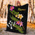 Kosrae Polynesian Blanket - Plumeria Tribal - Polynesian Pride