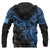 Kosrae Polynesian Zip up Hoodie Blue Turtle - Polynesian Pride