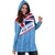 Fiji Day Hoodie Dress - Tapa Pattern With Flag - LT12 - Polynesian Pride