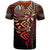 Tahiti Polynesian T Shirt Red Vintage Tribal Mountain - Polynesian Pride