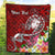 Fiji Custom Personalised Premium Quilt - Turtle Plumeria (Red) - Polynesian Pride