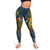 Cook Islands Polynesian Women's Leggings - Legend of Cook Islands (Blue) Blue - Polynesian Pride