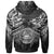 American Samoa Polynesian Custom Zip up Hoodie Eagle Tribal Pattern - Polynesian Pride