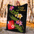 Wallis and Futuna Polynesian Blanket - Plumeria Tribal - Polynesian Pride